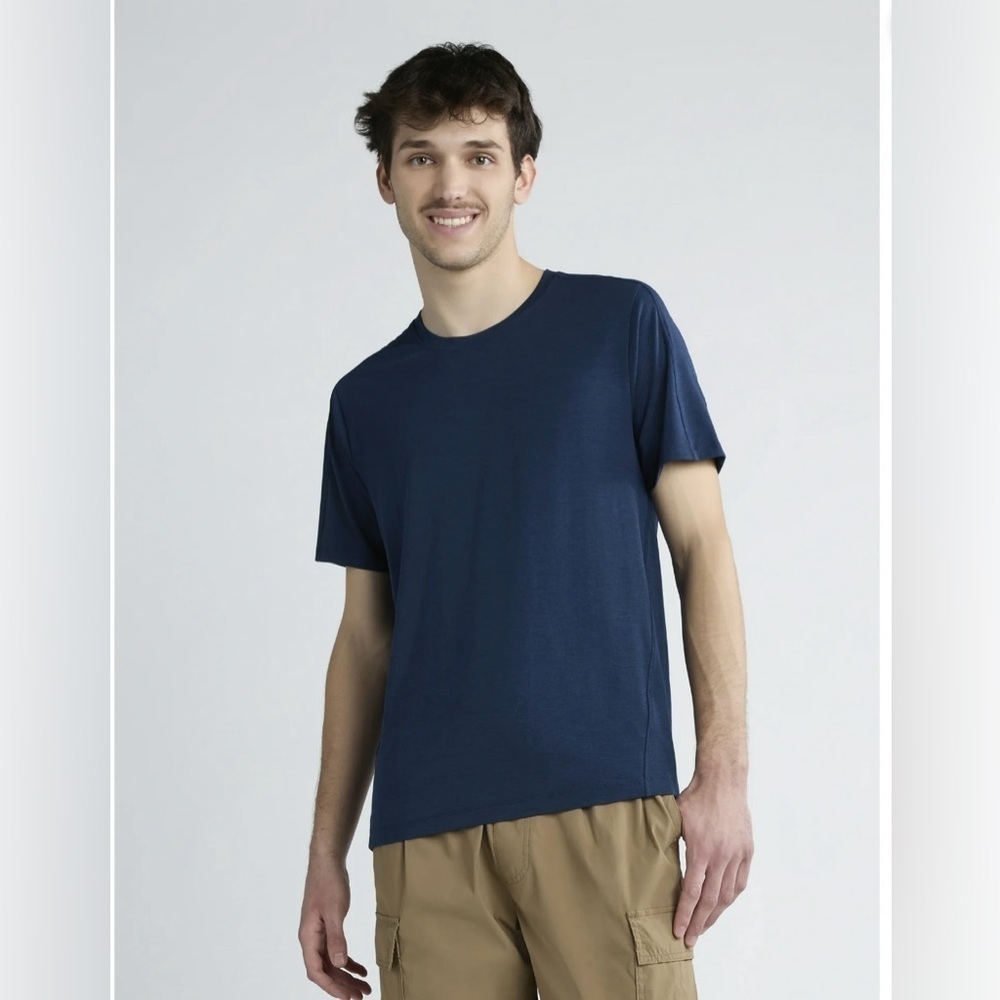 Ozark Trail Men's and Big Men's Wool Blend Tee with Short Sleeves